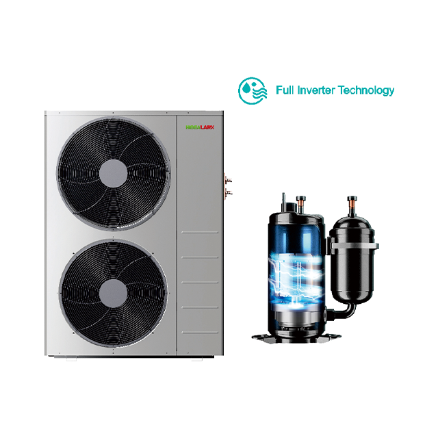 Split Inverter Evi Air Water House Heating Heat Pump 380V